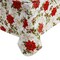 Threadmade Home Poinsettia Grace Vinyl Tablecloth, Multicolor - 52"W x 52"L Square